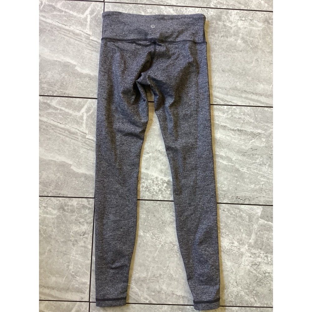 Lululemon Wunder Under High Rise Leggings Heathered Charcoal Gray Size 4